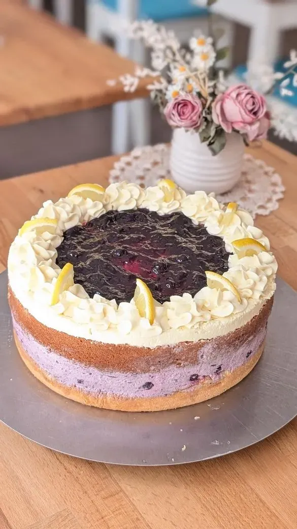 Blaubeer Zitronen Torte